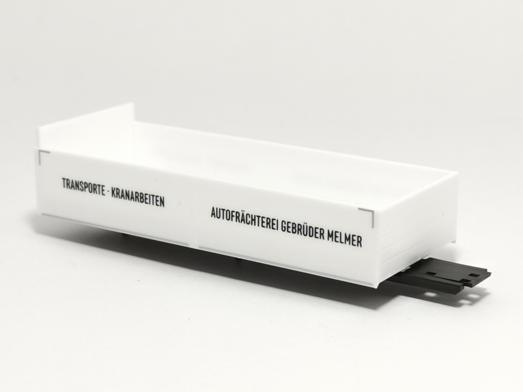 Baustoffpritsche mit Gundplatte "Melmer" Herpa
