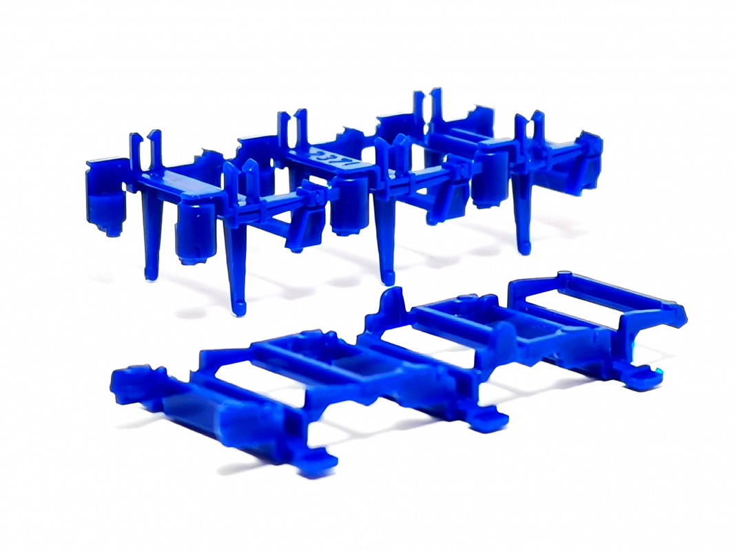 Achsspange + Federpaket 3a, blau Herpa