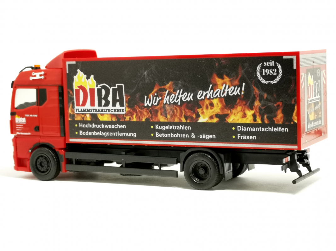 953955 MAN TGX GM KofferLKW "DIBA" Herpa