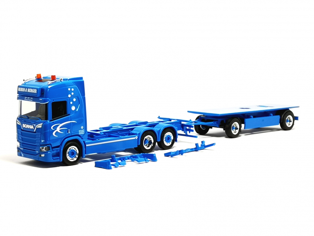 Scania CR 20 HD Hängerzug "Rubin & Morger" ohne Koffer Herpa