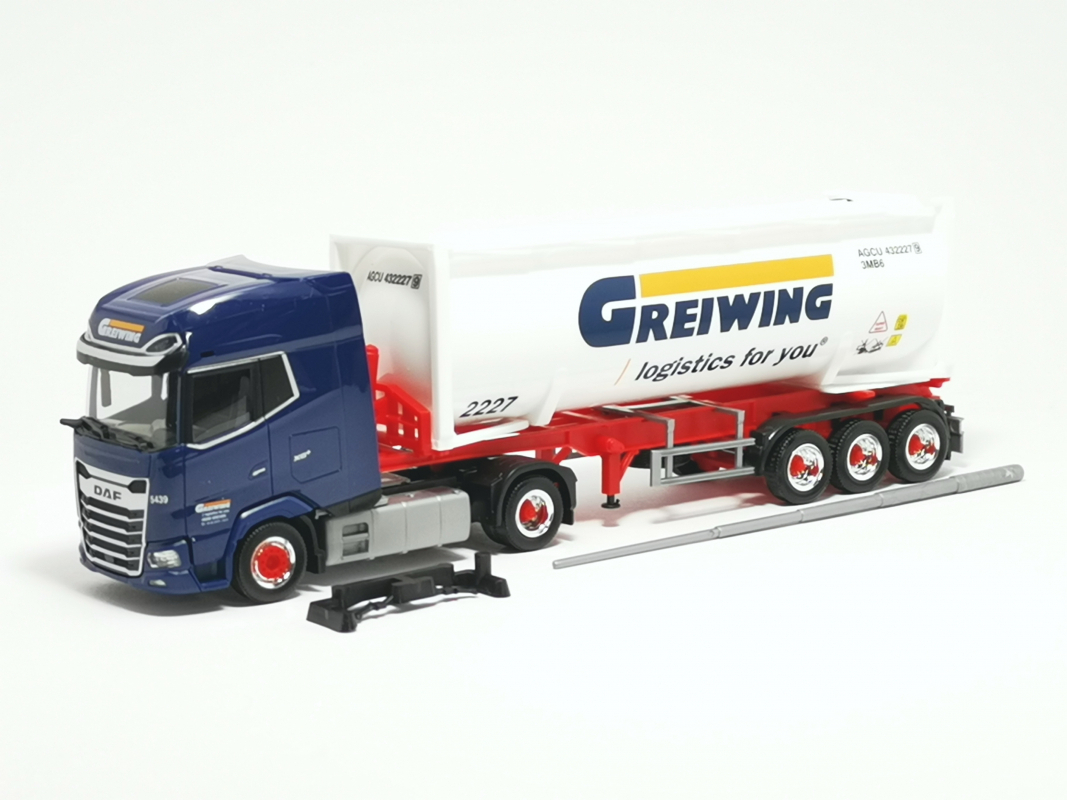 315821 DAF XG+ Drucksilo-Sattelzug 5439 "Greiwing" Herpa