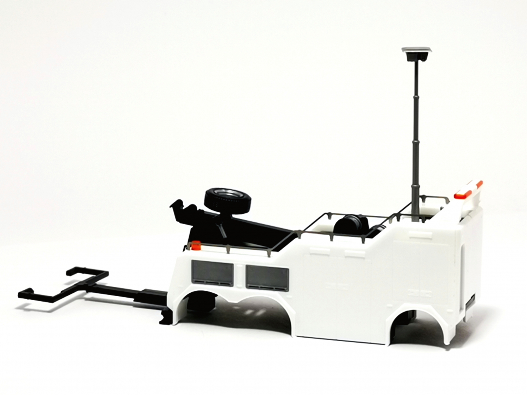 EMPL Aufbau für Lkw, weiß Herpa 043