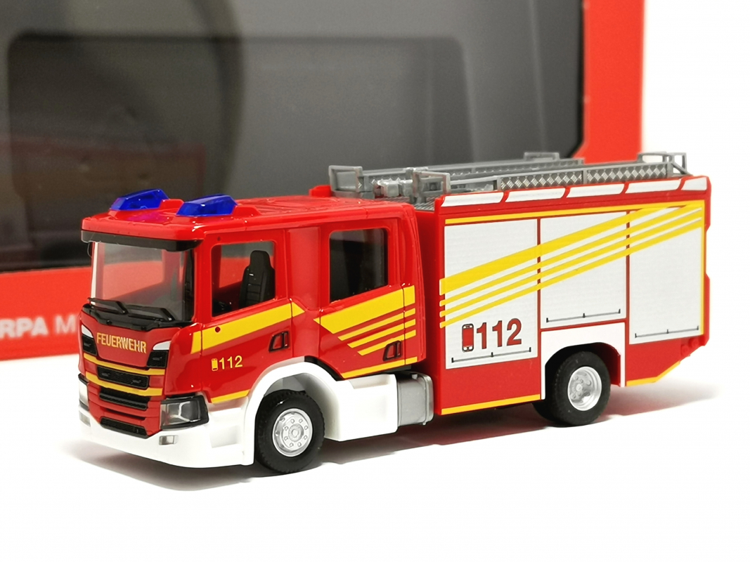 097505 Scania CP Crewcab Löschfahrzeug "Feuerwehr" Herpa