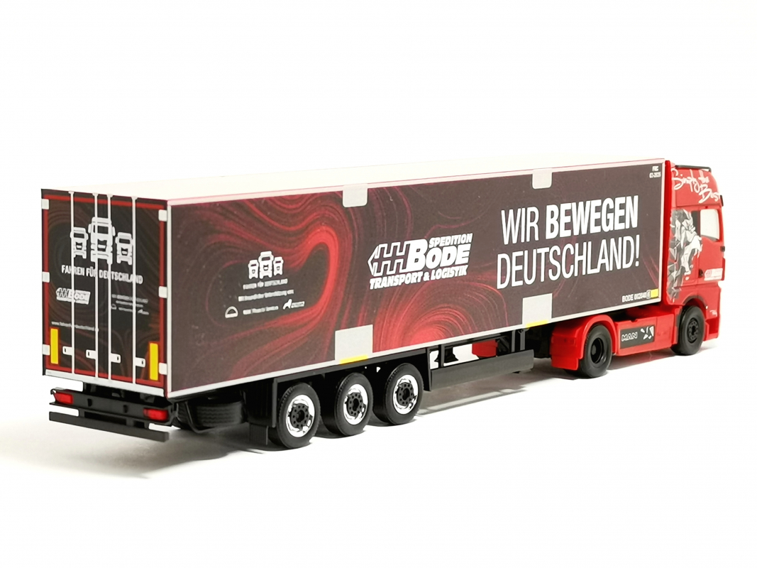 317139 MAN TGX GX Kühlkoffer-Sattelzug "HH Bode" Herpa