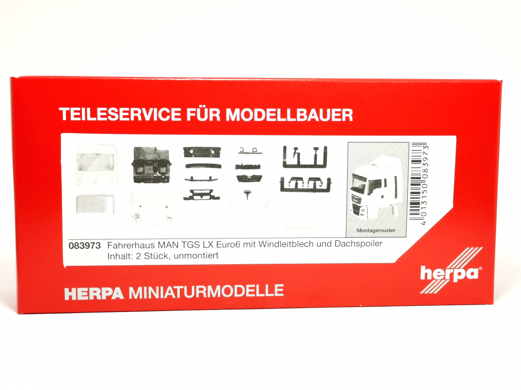 083973 MAN TGS LX Euro 6 mit WLB & Dachspoiler Inhalt: 2 Stk. * Herpa - Restbestand