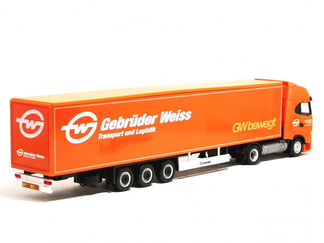 317344 Iveco S-Way LNG Koffer-Sattelzug 15m "Gebrüder Weiss" Herpa