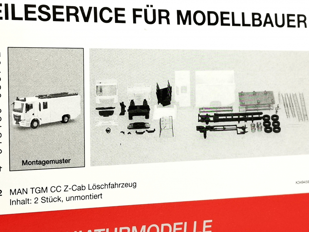 085762 MAN TGM CC Z-Cab Löschfahrzeug (2 Stück) Herpa