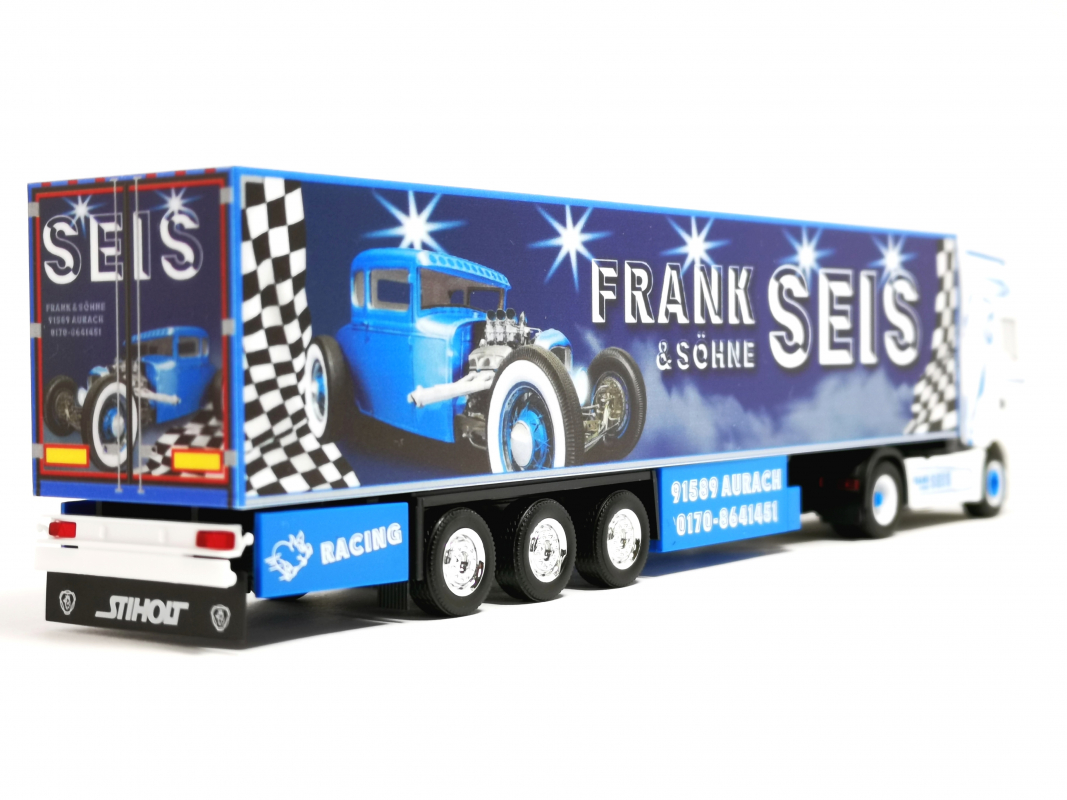 956642 MAN TGX GX Kühlkoffer Sattelzug "Frank Seis" Sommerfest 2024 Herpa