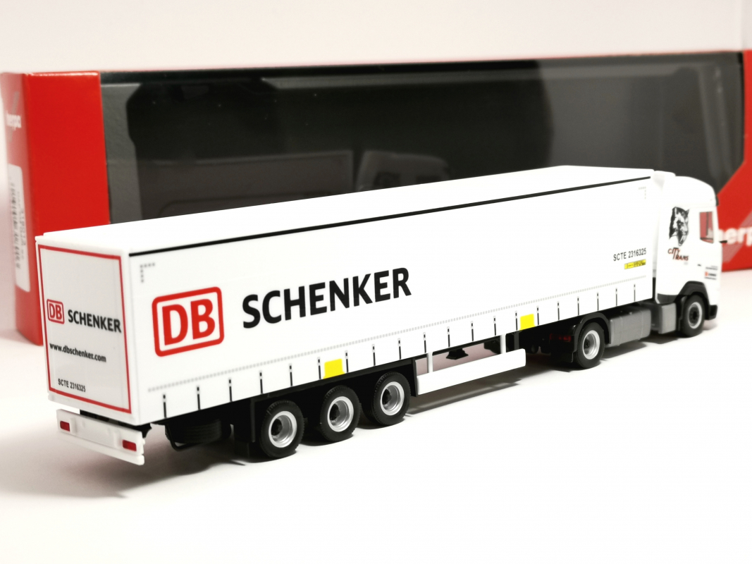 318013 DAF XG Gardinenplanen-Sattelzug "DB Schenker / City Trans Harz" Herpa