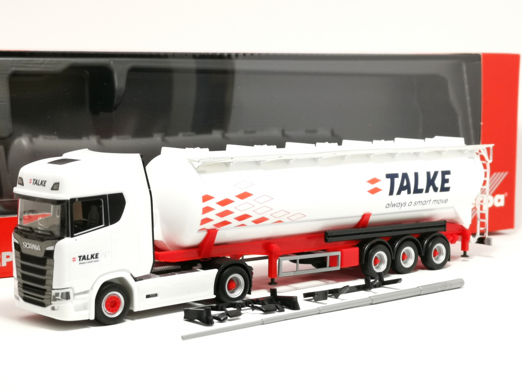 318235 Scania CS 20 HD Silo-Sattelzug "Talke" Herpa