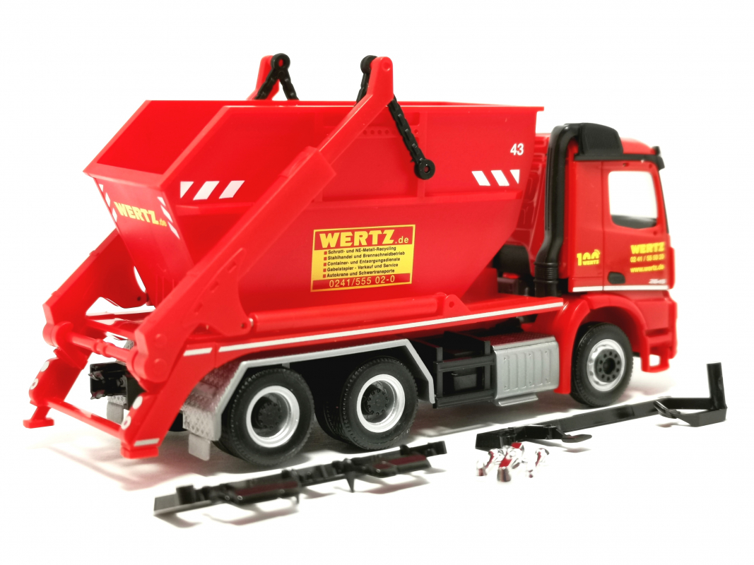 317856 Mercedes-Benz Arocs M Absetzkipper AK16 "Wertz" Herpa - SALE