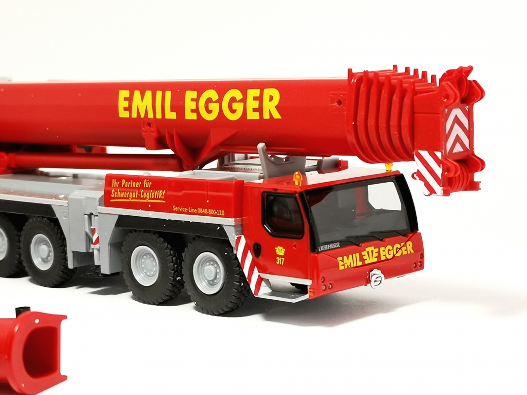 317429 Liebherr Mobilkran LTM 1300-6.2 "Emil Egger" (Schweiz / Härkingen) Herpa