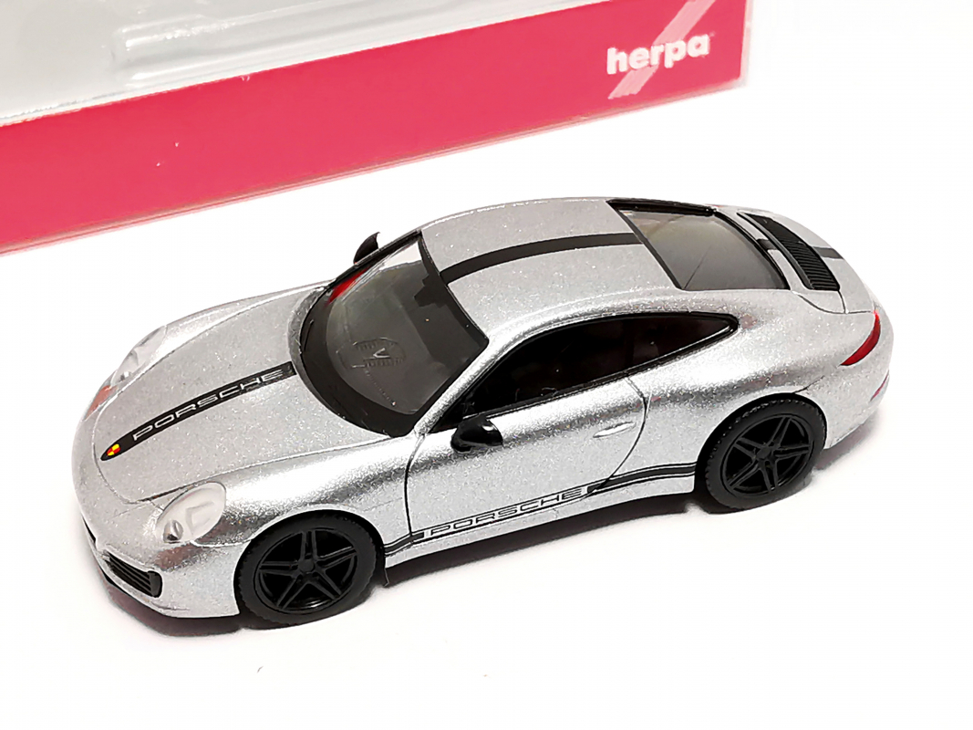 430418 Porsche 911 (991) Carrera 4 S, silber Herpa