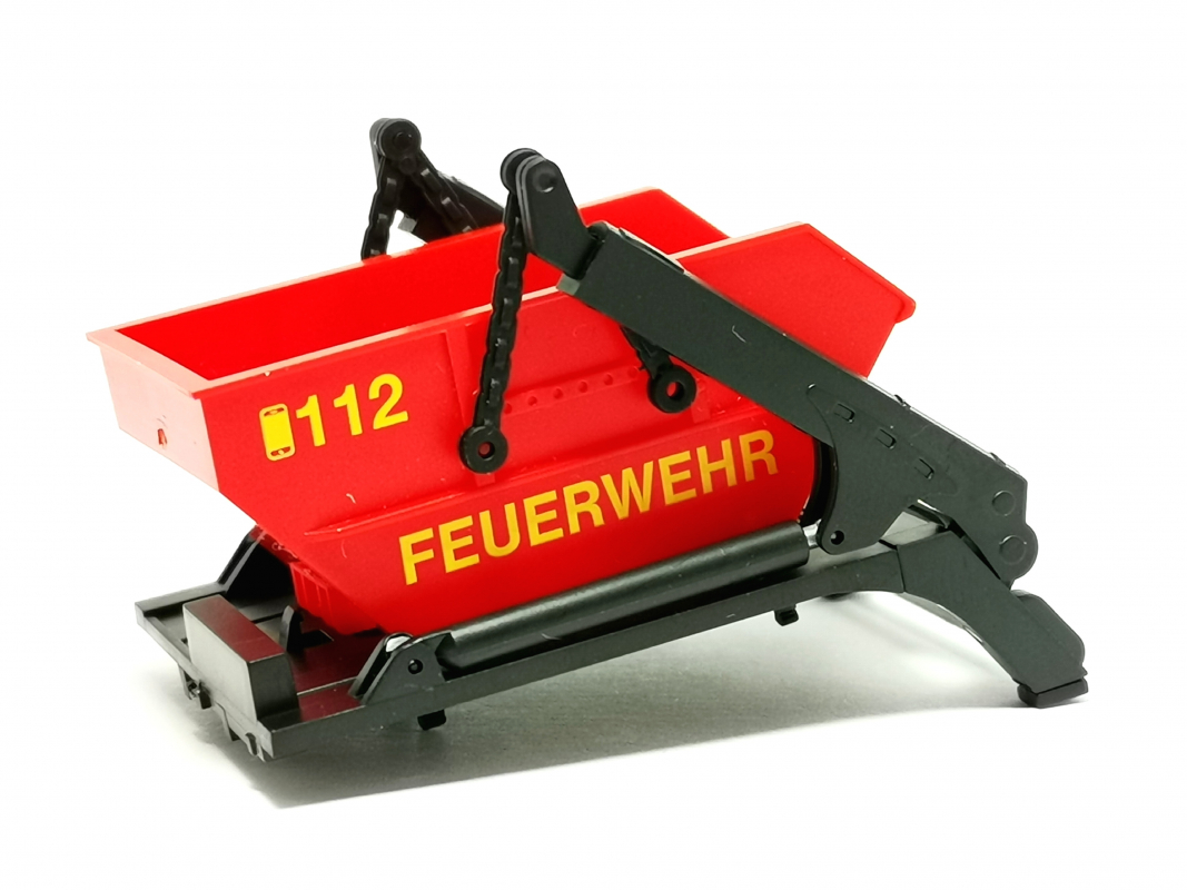 Absetzkipper Aufbau + Mulde "Feuerwehr" Herpa