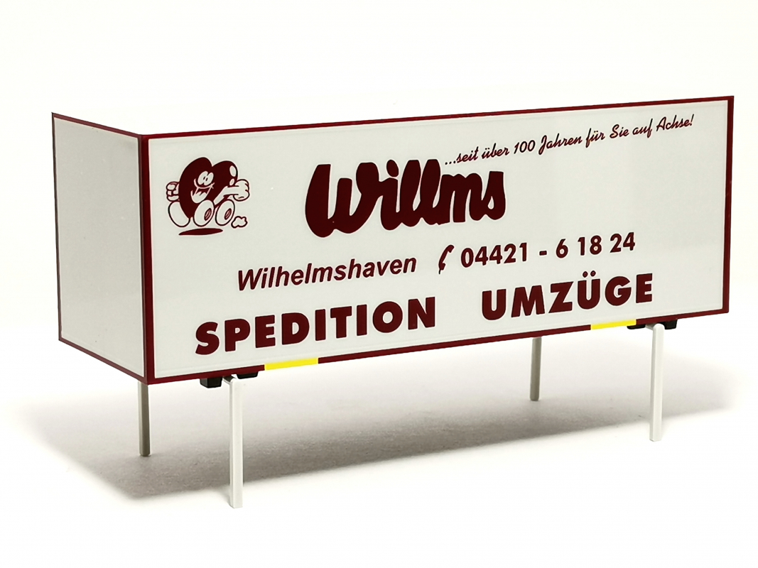 7,45m Aufbau "Willms" Herpa