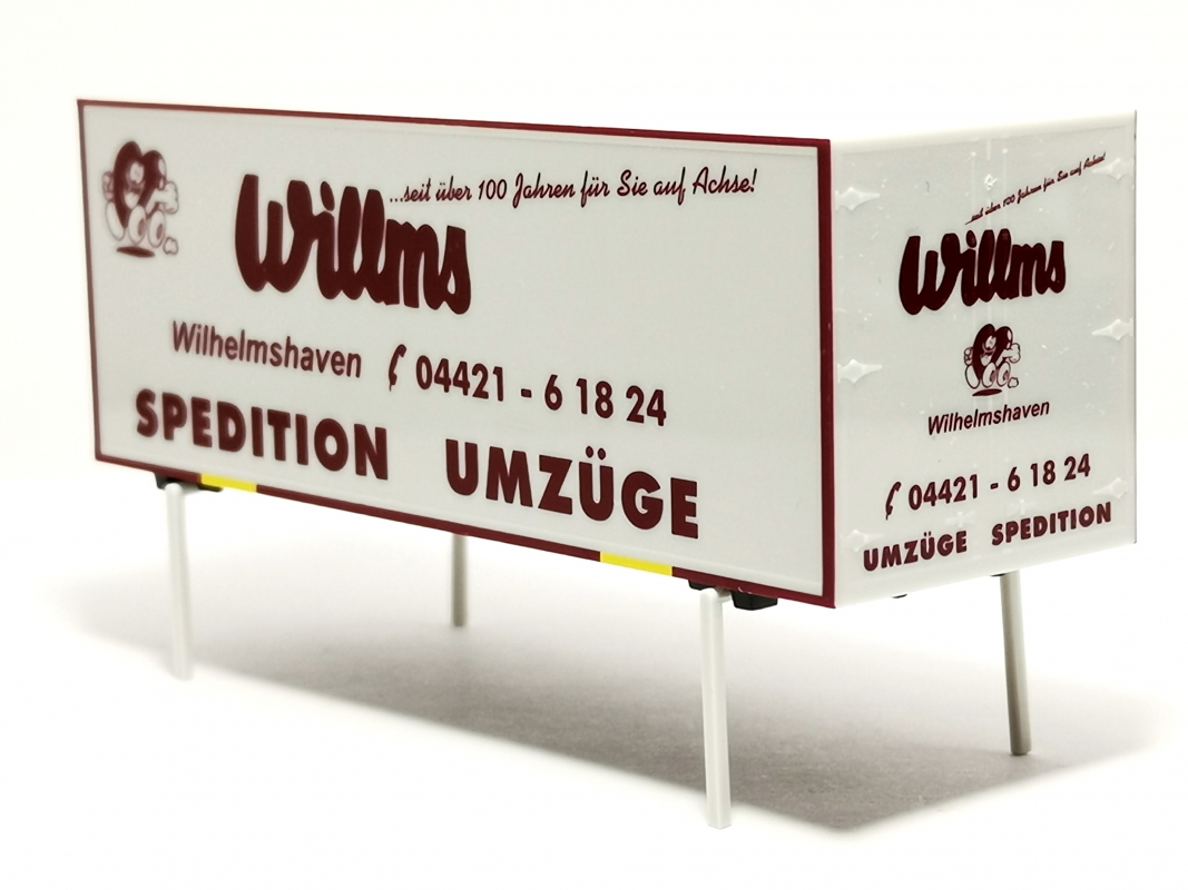 7,45m Aufbau "Willms" Herpa