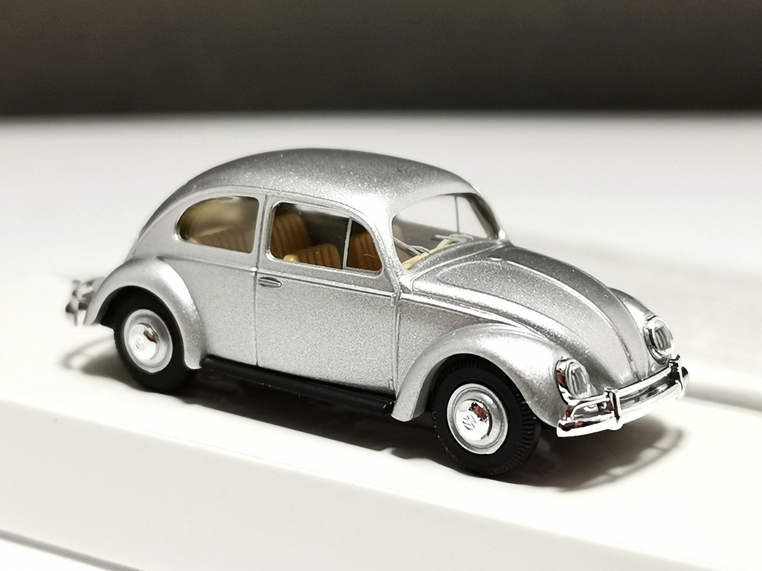 52999 VW Käfer/Ovalfenster Exportversion Silber BUSCH