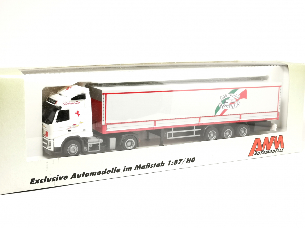 Volvo FH 08 Pritschen Sattelzug "Autotrasporti Battistella" AWM
