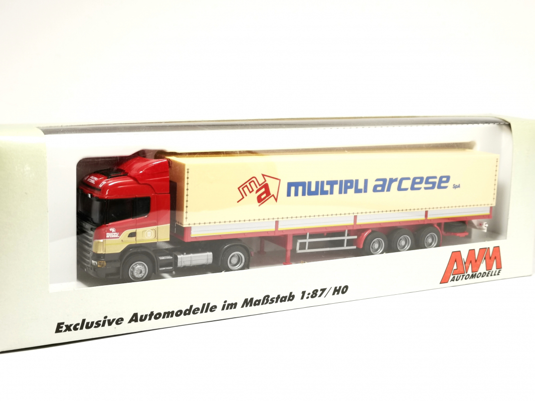 Scania R Pritsche/Plane "multipli arcese" AWM