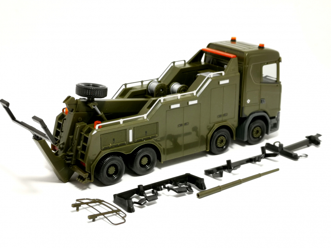 747196 Scania CS 20 ND Empl "Luxemburger Armee" Herpa - Restbestand