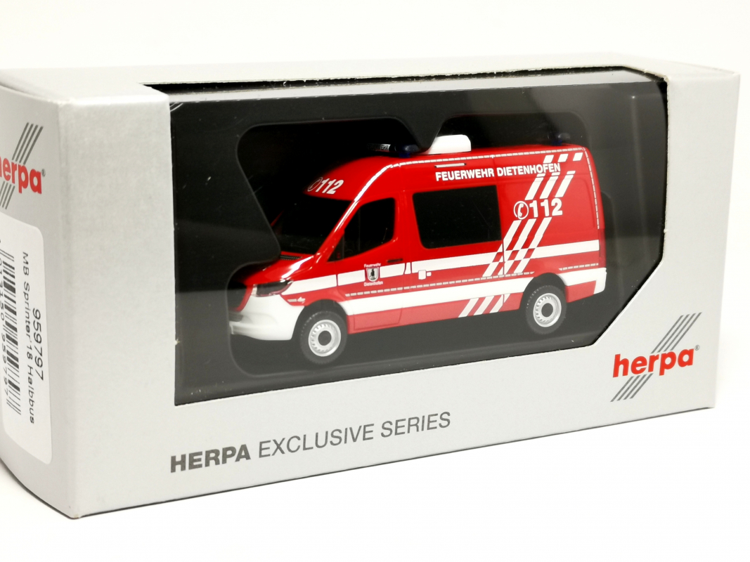 959797 MB Sprinter´18 Halbbus "Feuerwehr Dietenhofen" Herpa Sommerfest 2025
