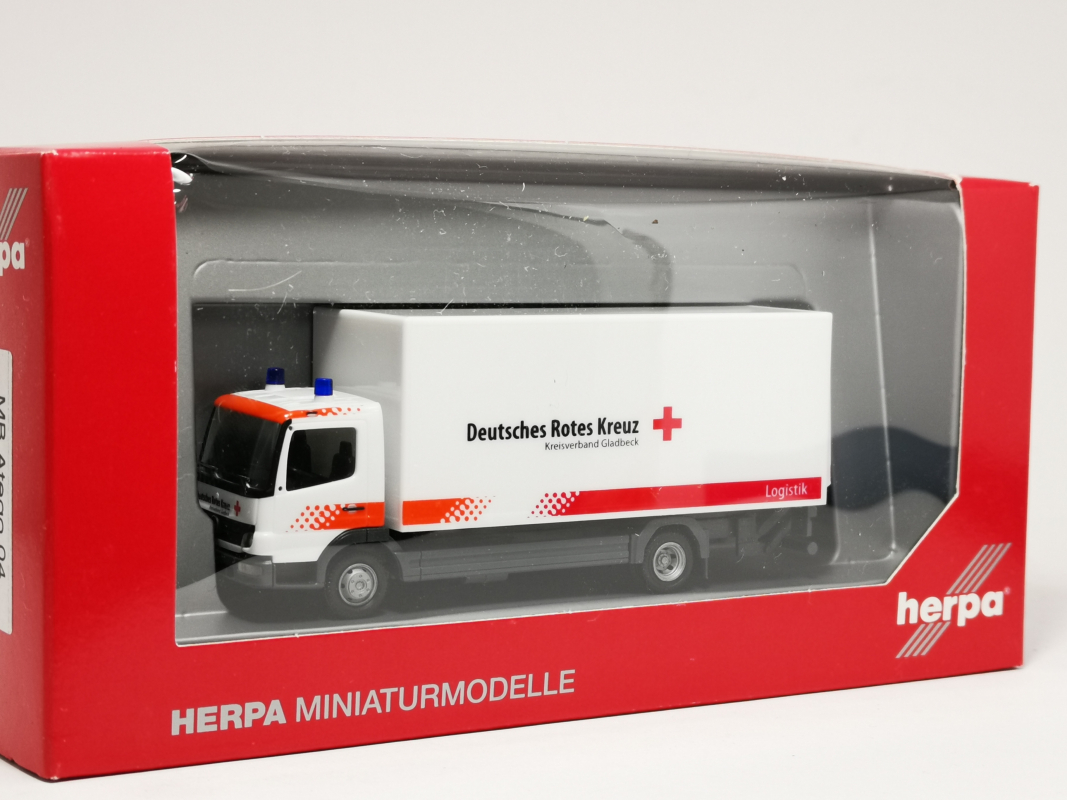 155823 Mercedes-Benz Atego Koffer-LKW "DRK Gladbeck" Herpa