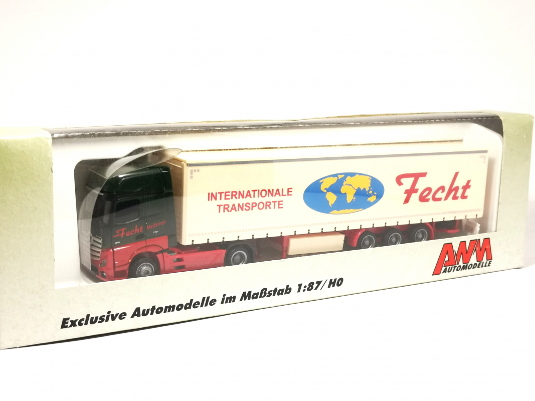 8672 Mb Actros Gardinenplanen Sattelzug "Fecht" AWM