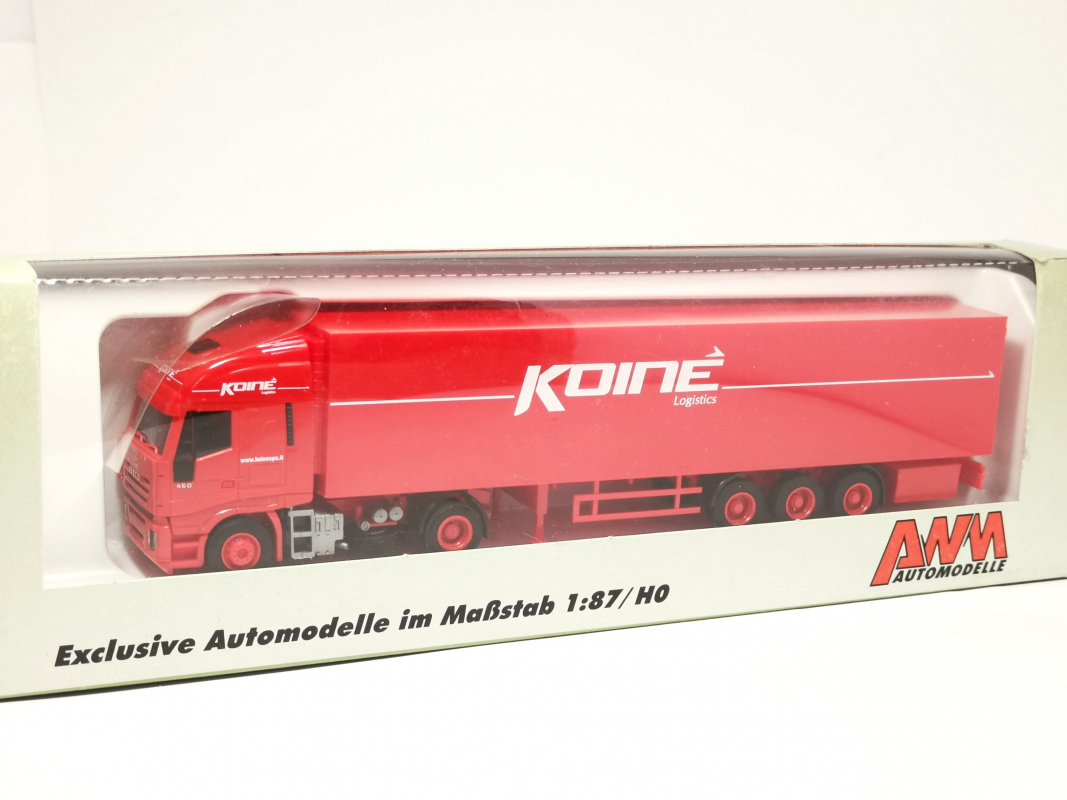 74346 Iveco Stralis Kühlkoffer Sattelzug "Koiné Logistics" AWM