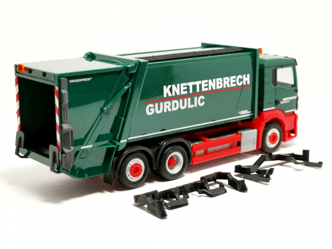319379 MAN TGS NN Pressmüllwagen FAUN VARIOPRESS "Knettenbrech Gurdulic" Herpa