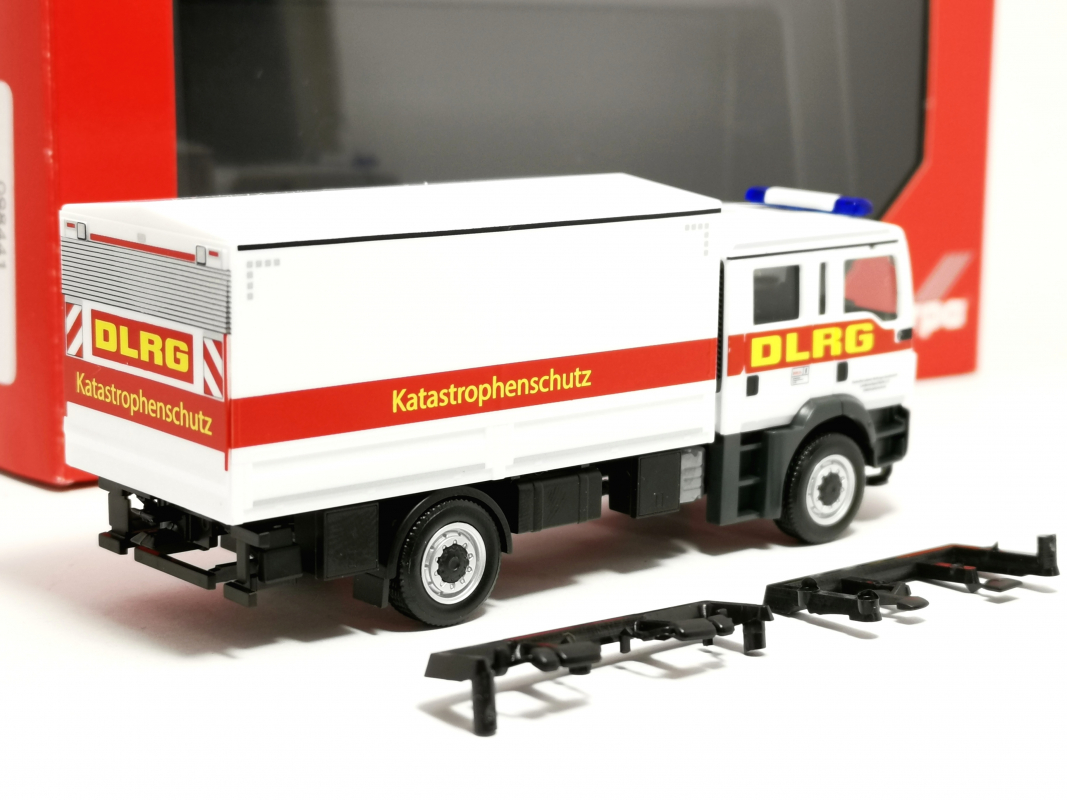 098441 MAN TGM MzKW (Mehrzweckkraftwagen) "DLRG/Katastrophenschutz" Herpa