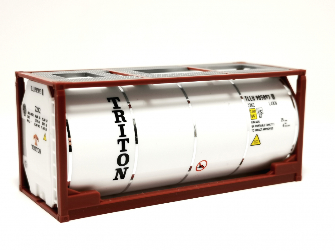 20ft. Druckcontainer "Triton" braun Herpa