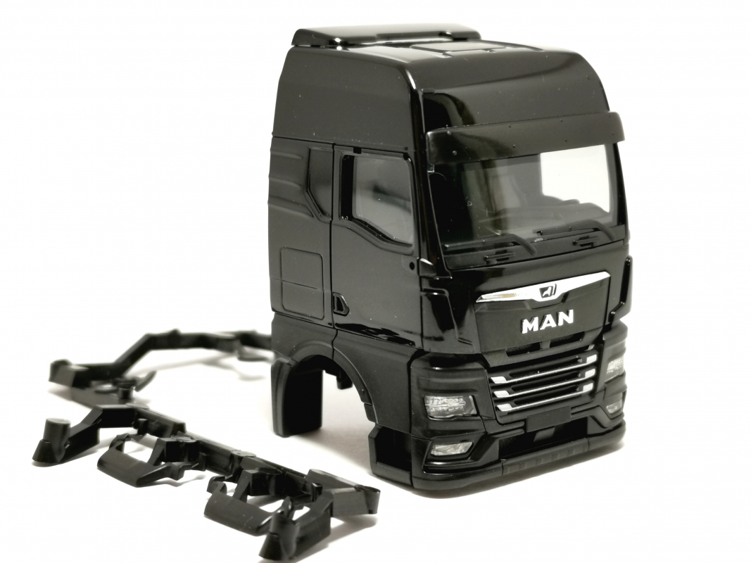 Fahrerhaus MAN TGX GX ohne WLB, schwarz Herpa