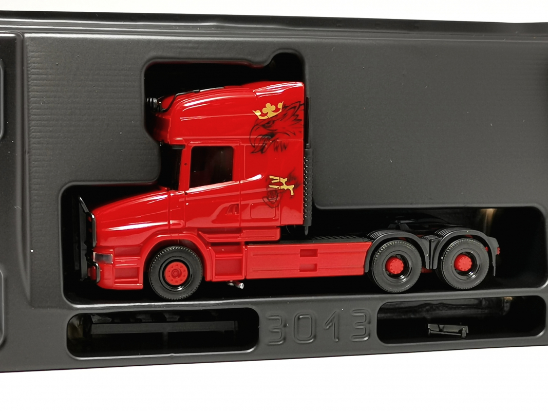 319423 Scania Hauber 04 Topline Zugmaschine 3achs (6x4), rot Herpa