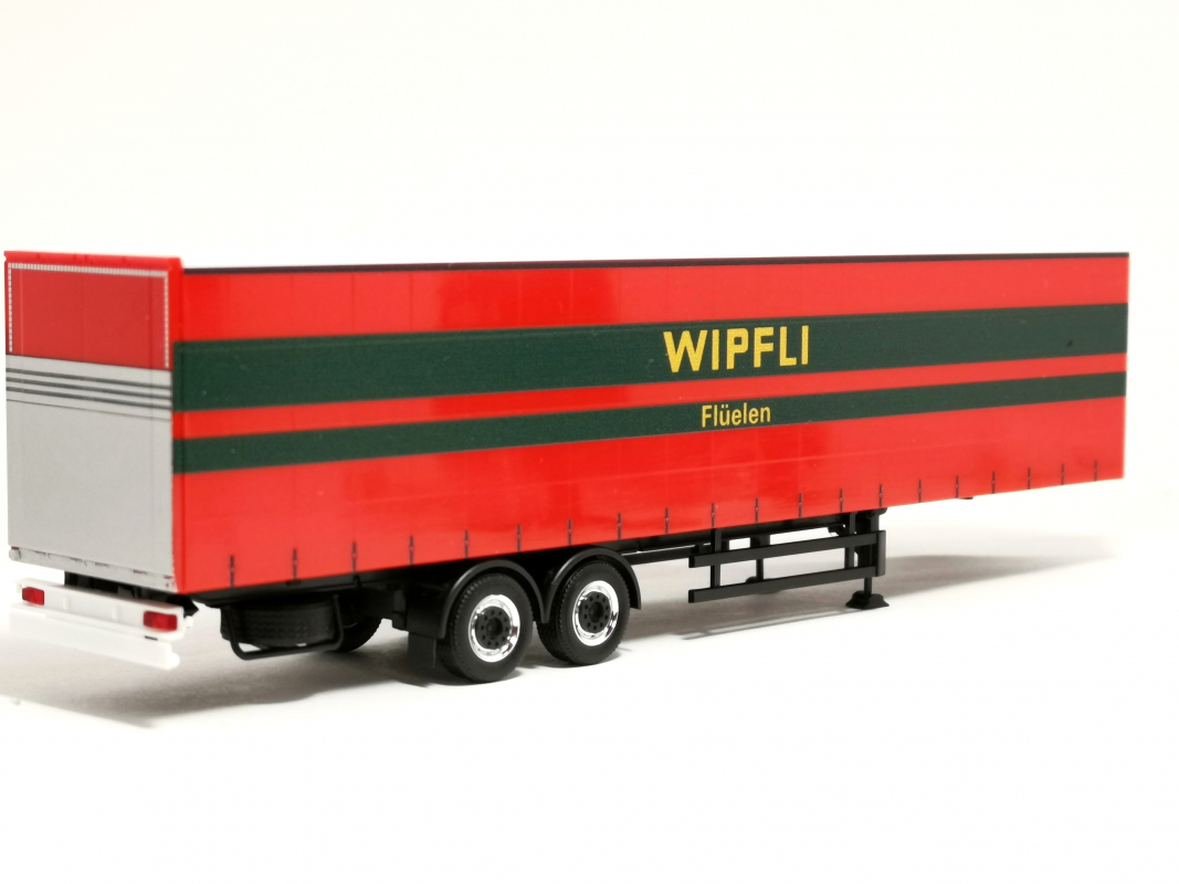 Gardinenplanen-Auflieger 2a "Wipfli" Herpa