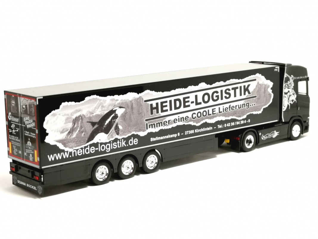 319386 Scania CS 20 HD Kühlkoffer-Sattelzug "Heide Logistik" Herpa
