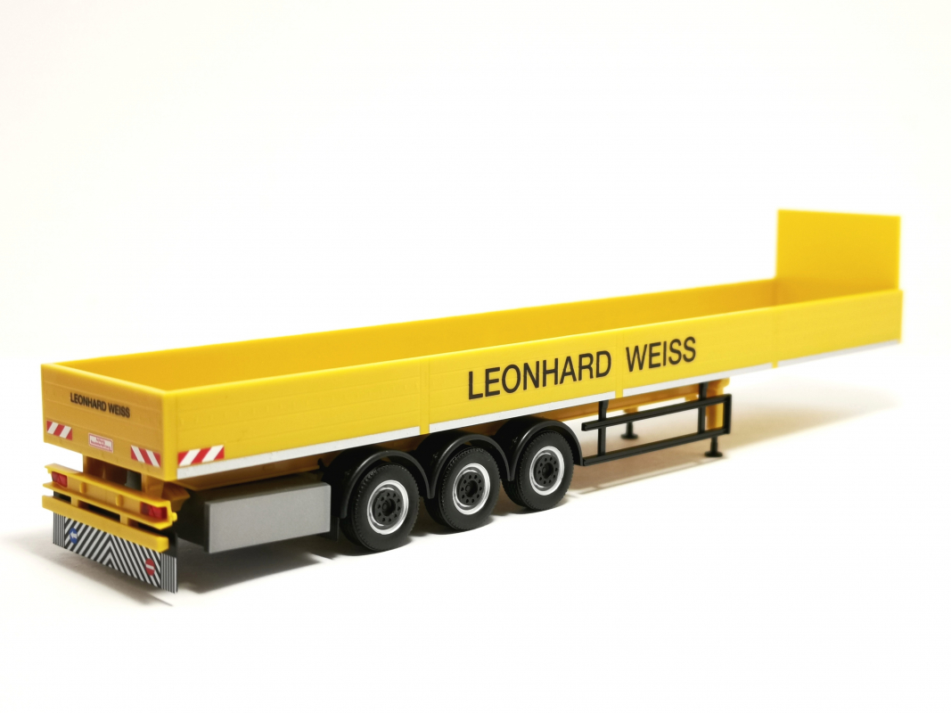 Pritschen-Auflieger 3a "Leonhard Weiss" Herpa