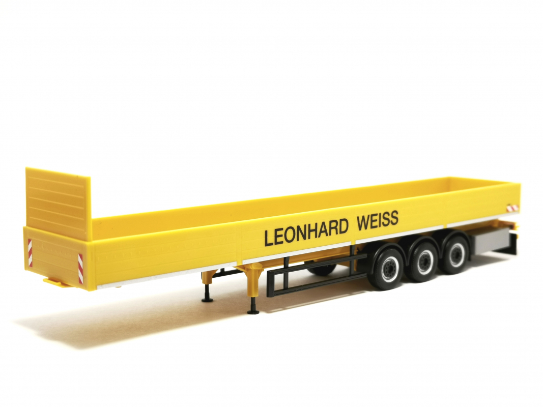 Pritschen-Auflieger 3a "Leonhard Weiss" Herpa