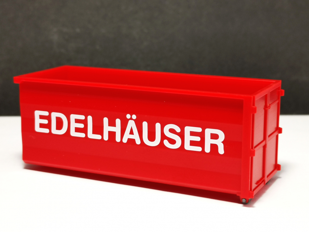 1x Abrollmulde "Edelhäuser" Herpa