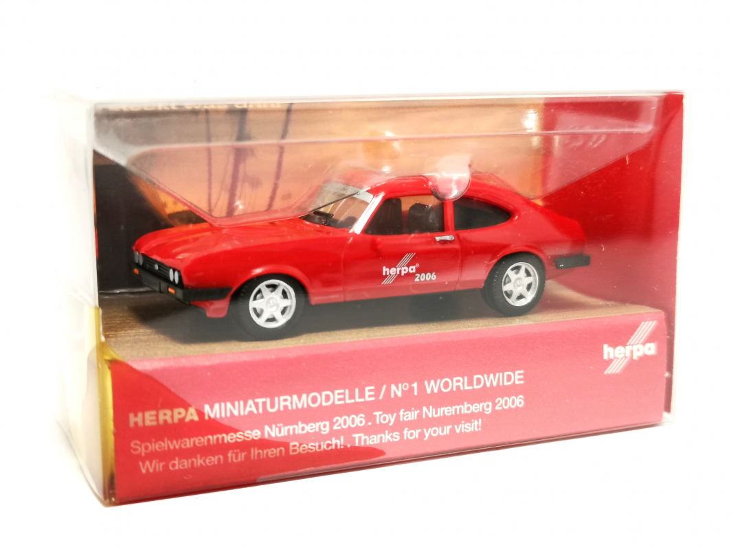 Ford Capri, rot 23. Spielwarenmesse 2006 Herpa