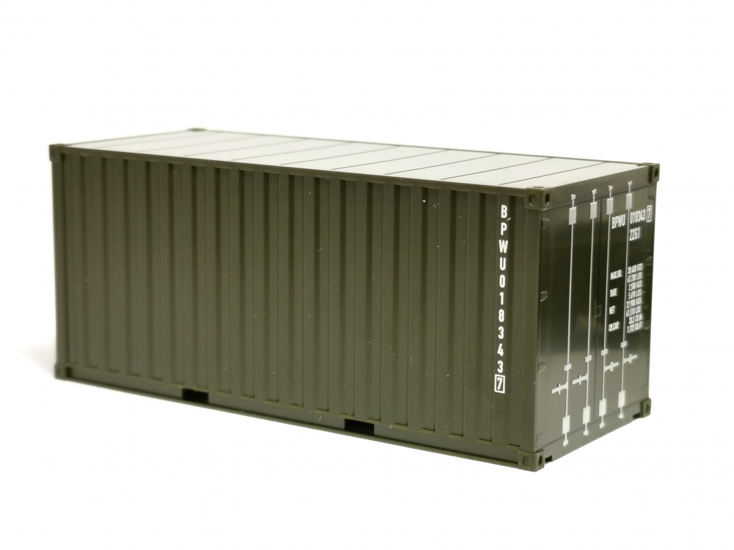 20ft. Boxcontainer Bundeswehr, oliv Nr.7 Herpa