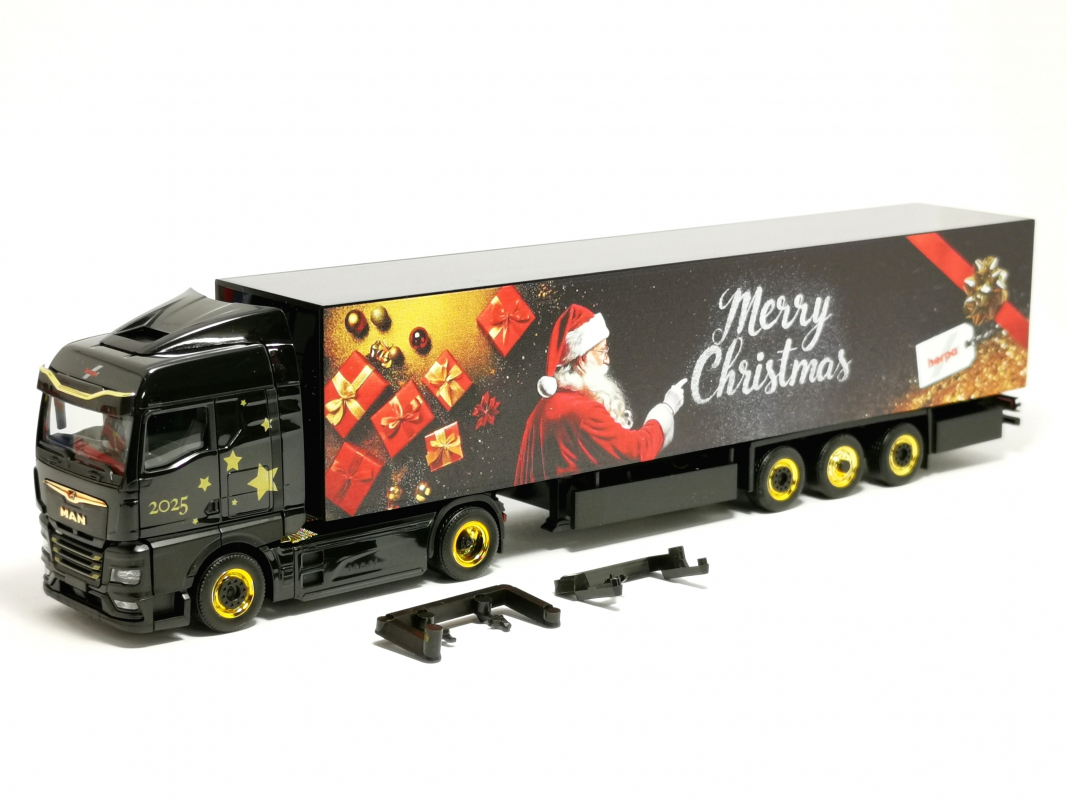 319973 MAN eTGX GM Koffer-Sattelzug "Herpa Weihnachtsmodell 2025" Herpa - SALE