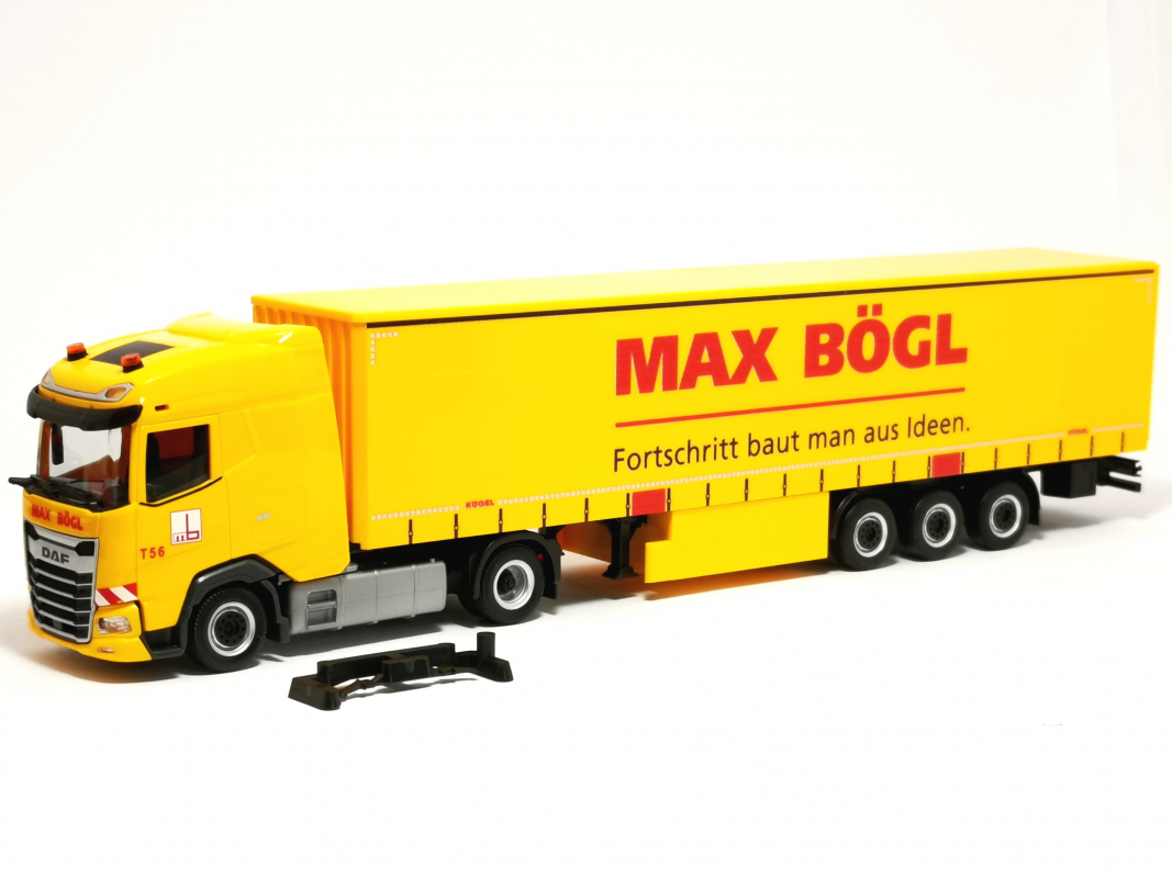 320016 DAF XG Gardinenplanen-Sattelzug "Max Bögl" Herpa