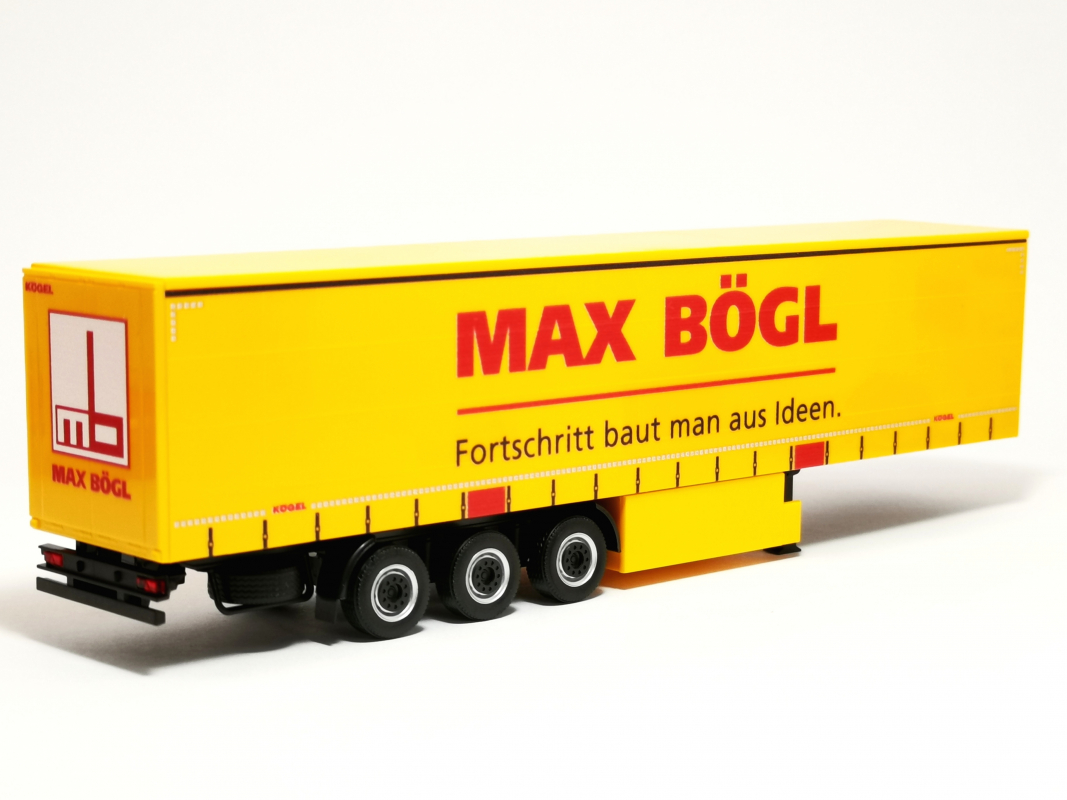 Gardinenplanen-Auflieger 3a "Max Bögl"	Herpa