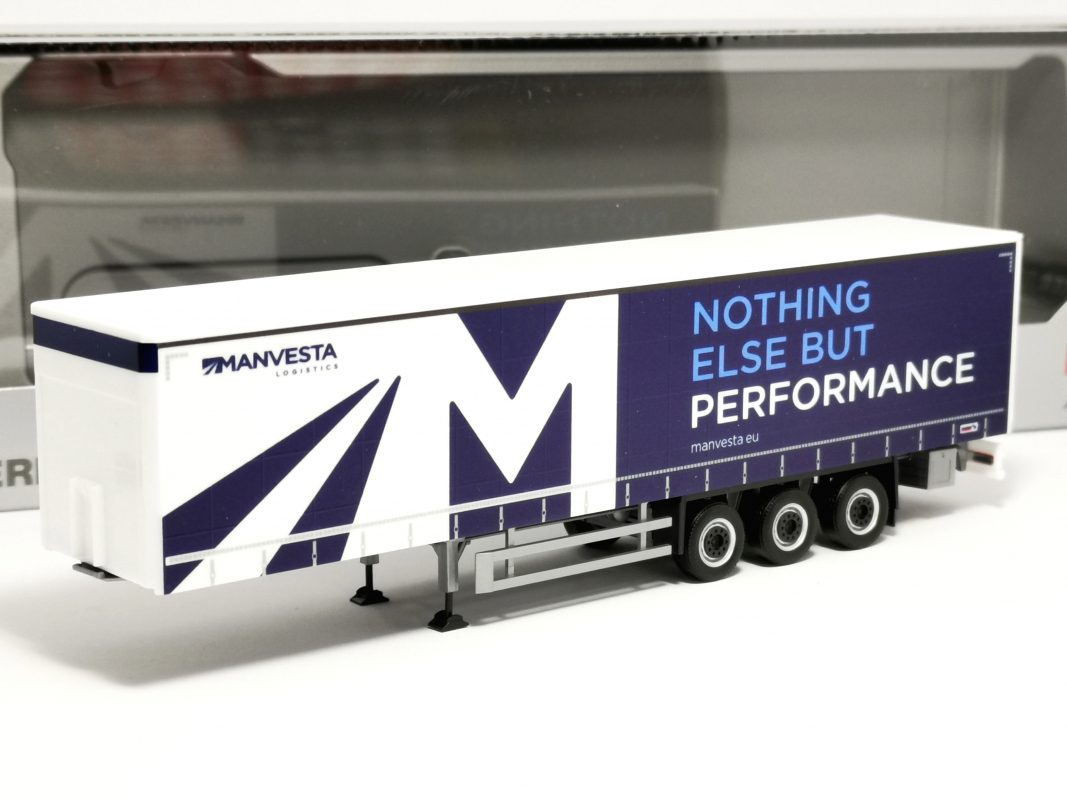 Gardinenplanen-Auflieger 3a "MANVESTA" Herpa