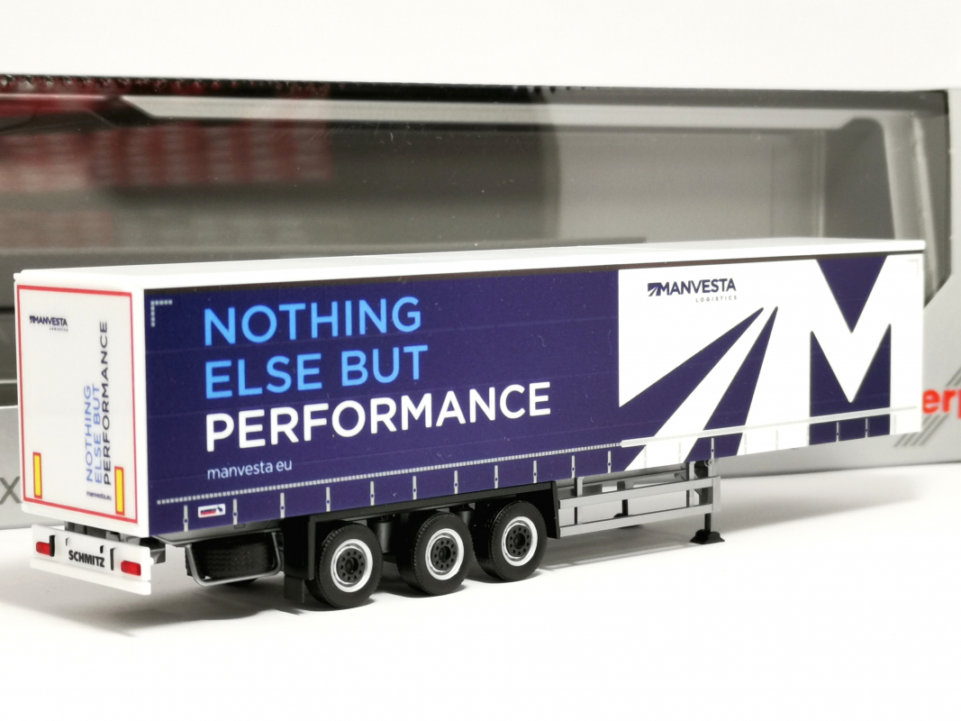 Gardinenplanen-Auflieger 3a "MANVESTA" Herpa