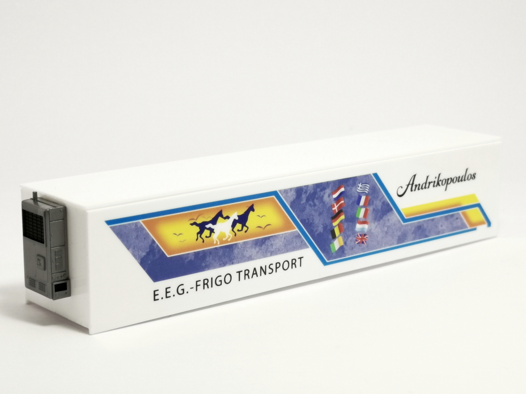 Kühlkoffer Aufbau 14cm "E.E.G. - Frigo" Herpa