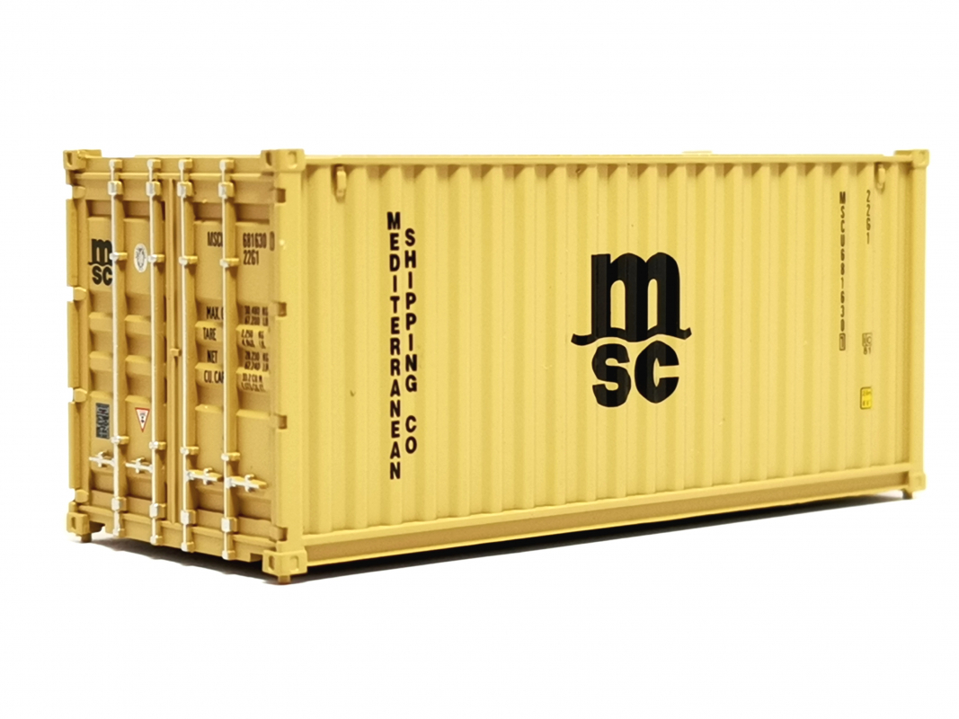 20ft. Container, dunkelgelb "MSC" FALLER - SALE