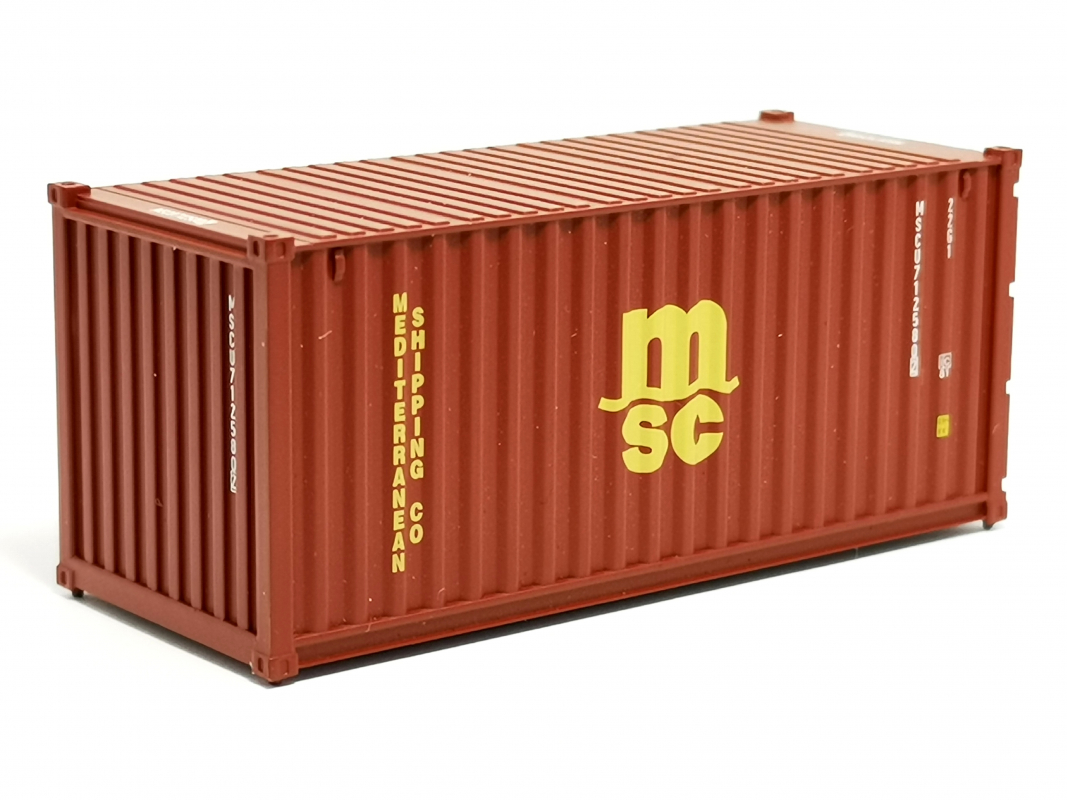 20ft. Container "MSC" braun/gelb FALLER (nicht kompatibel mit Herpa)