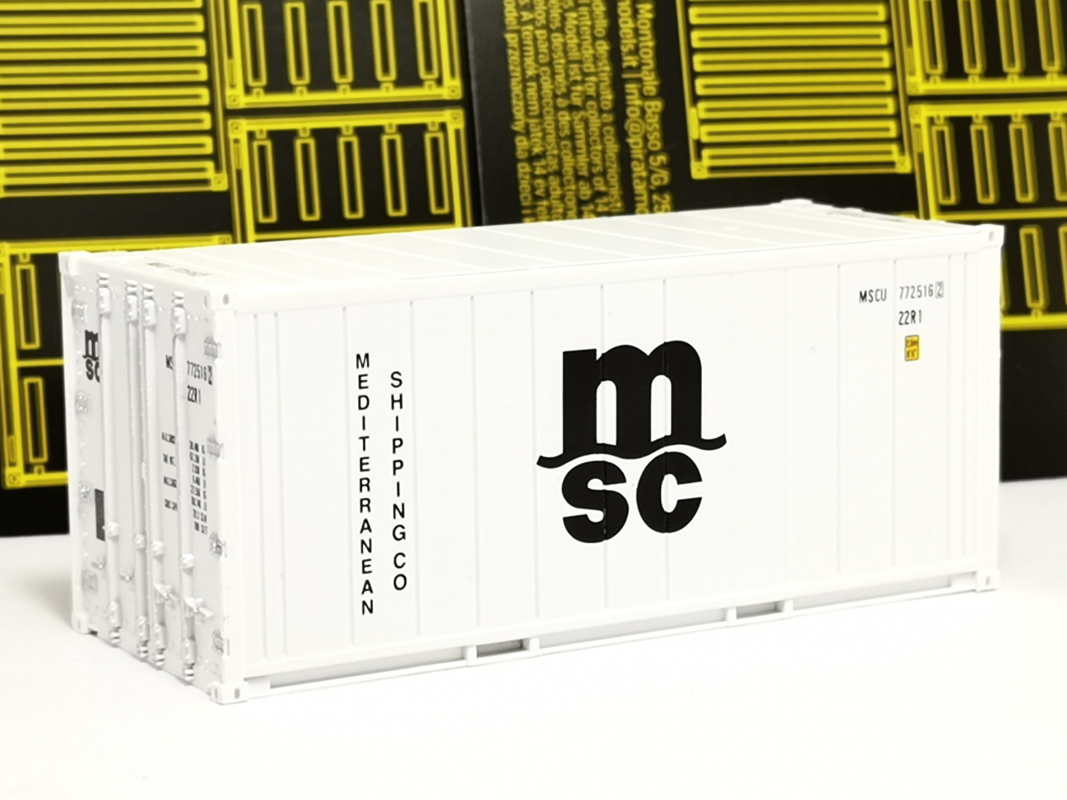 20ft. Kühlcontainer "MSC", weiß FALLER (nicht kompatibel mit Herpa)