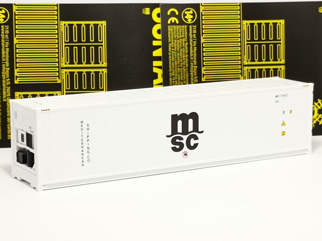 40ft.// Kühlcontainer "MSC", weiß FALLER